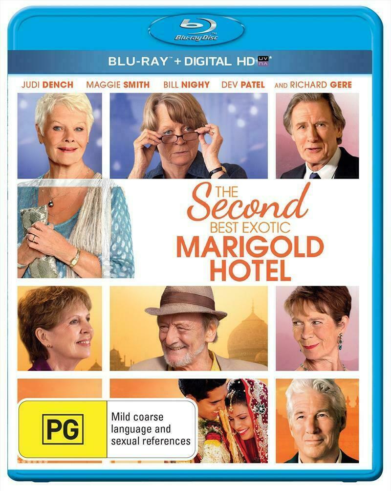 The Second Best Marigold Hotel (Blu-ray+ Digital HD 2015) - NEW+SEALED