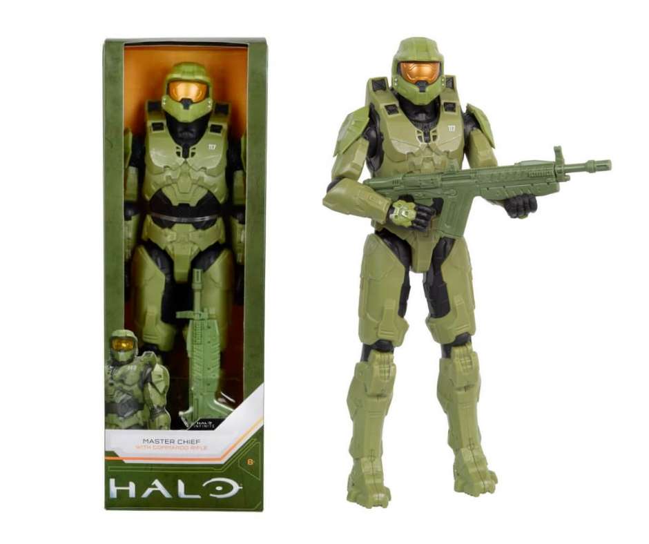 HALO Infinite World of Halo Master Chief w/ Commando Rifle Action Figure 12