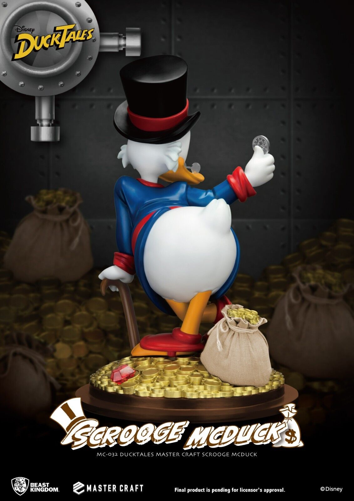 DuckTales Master Craft Scrooge McDuck Statue -Limited Edition 3000 Worldwide NEW