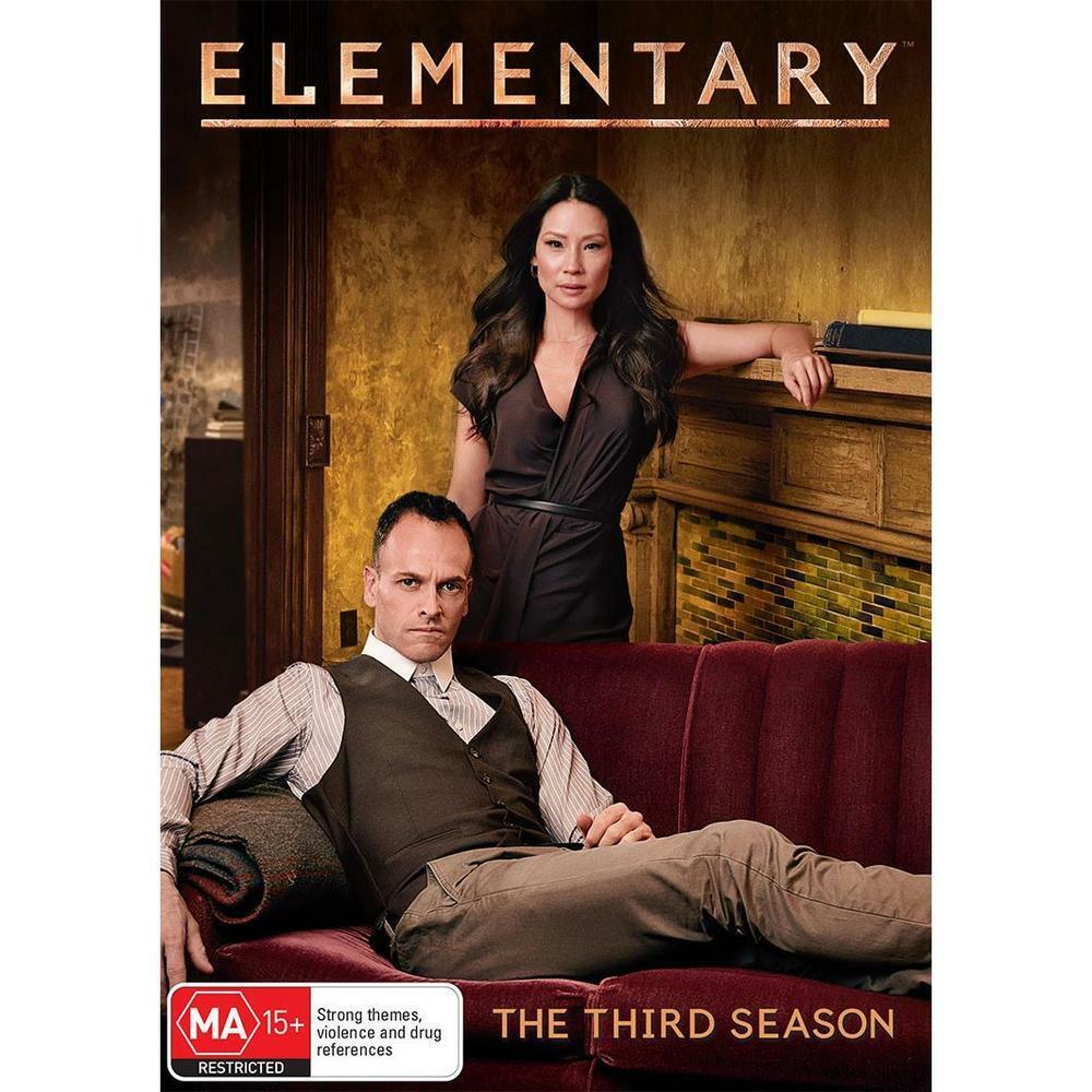 Elementary The Third Season 3  (DVD, 6 Disc Set)  Region 4 NEW+SEALED