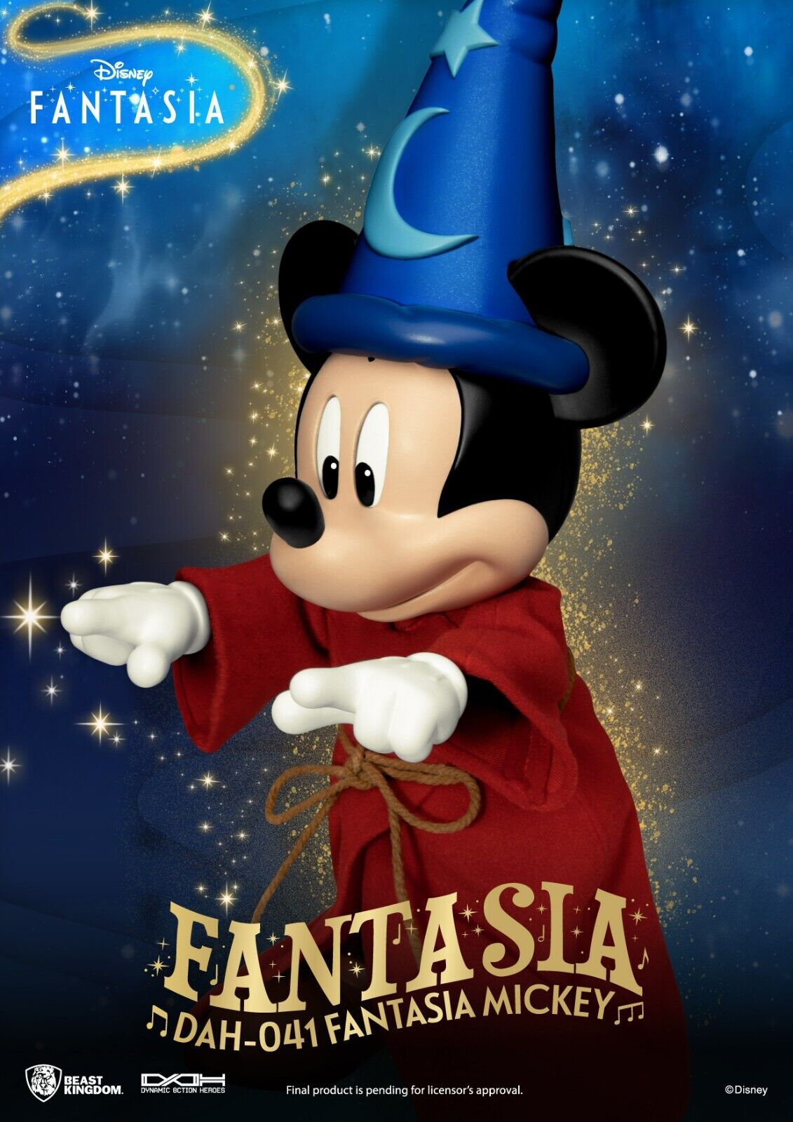 Beast Kingdom Dynamic Action Heroes Mickey Mouse Fantasia - NEW