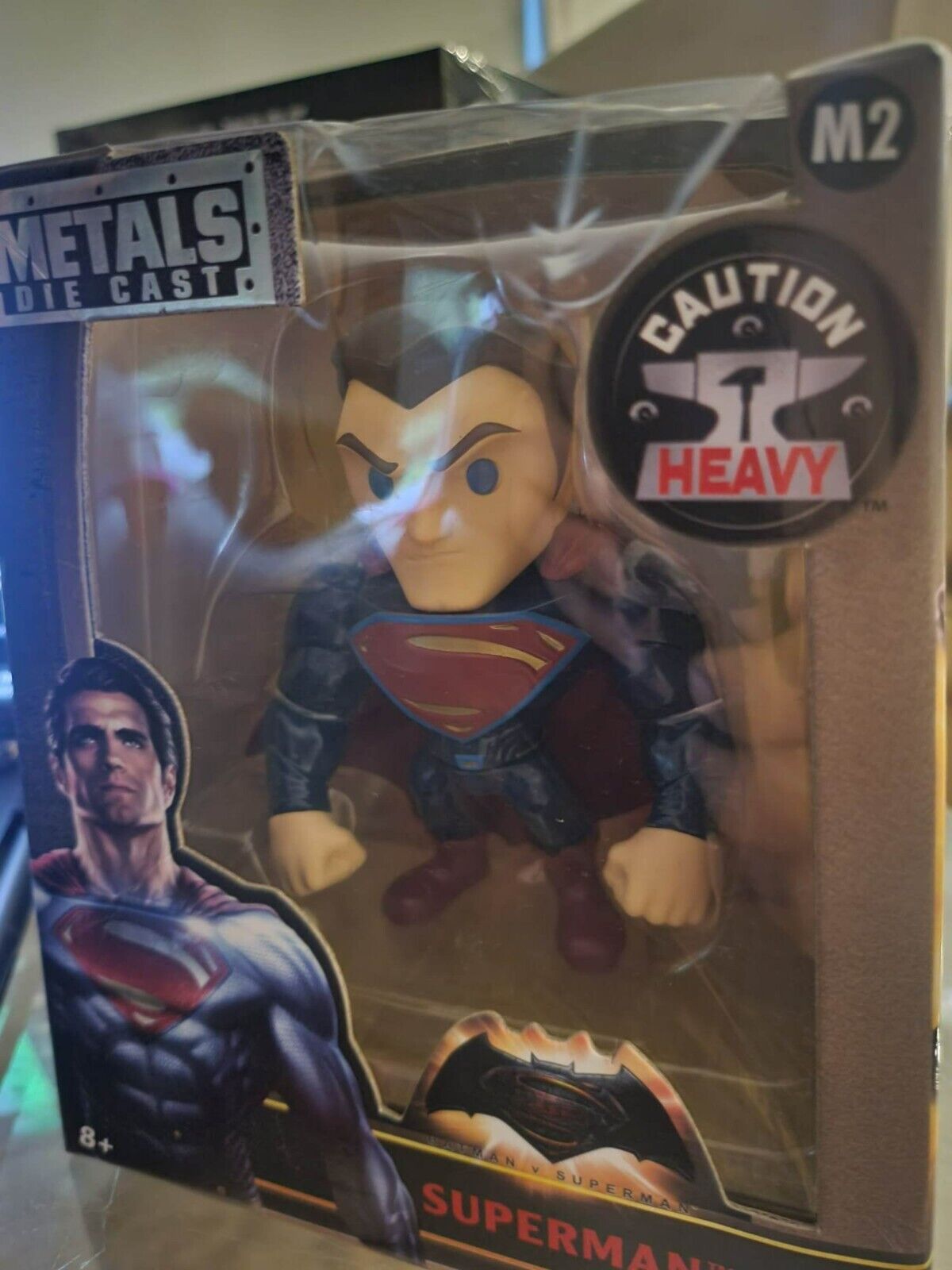 Superman: Dawn of Justice - Superman Metals 4”Die-Cast Action Figure Damaged Box