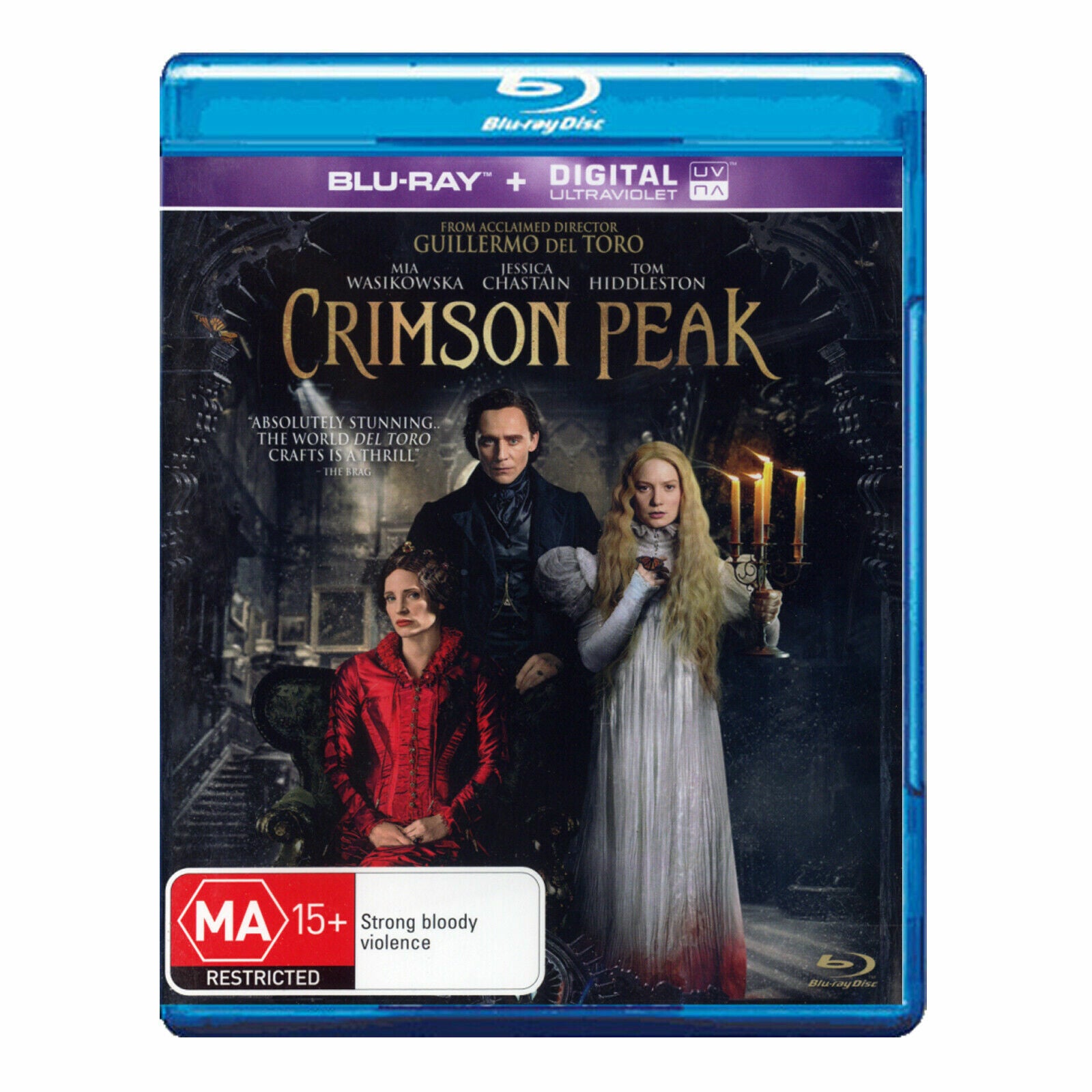 Crimson Peak Blu-ray New Region B - Charlie Hunnam,Tom Hiddleston - NEW+SEALED 