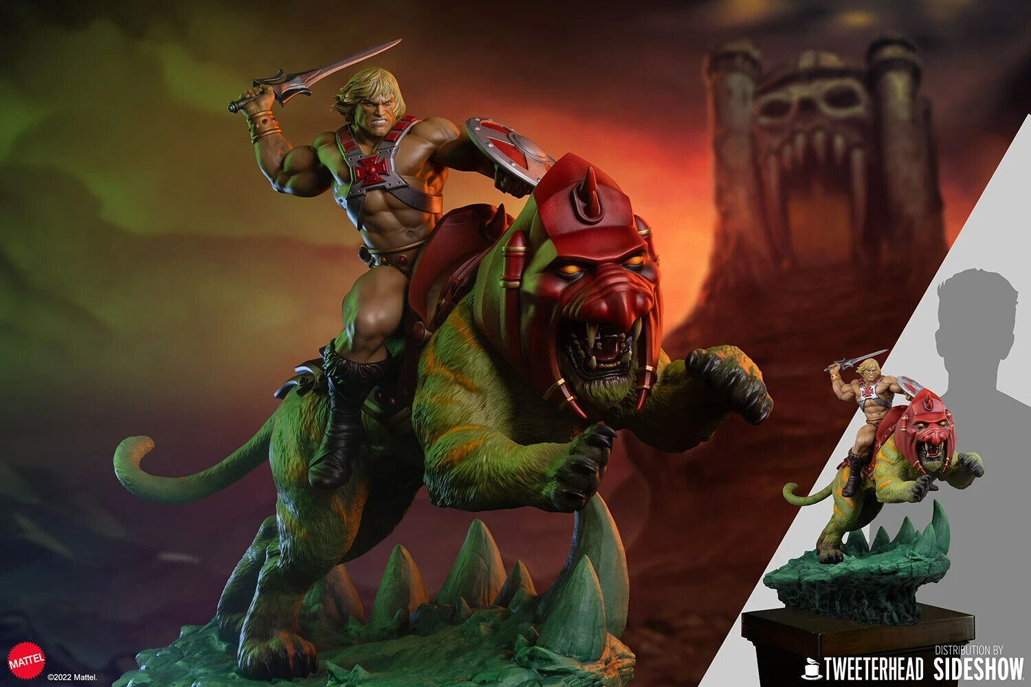 Masters of the Universe - He-Man & Battle Cat Deluxe Maquette - Out Now Limited