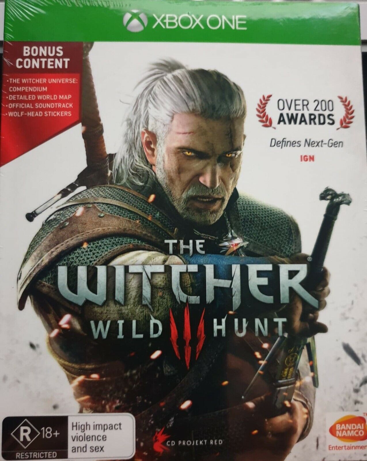 The Witcher Wild Hunt Microsoft XBoxOne Game, NEW+SEALED 