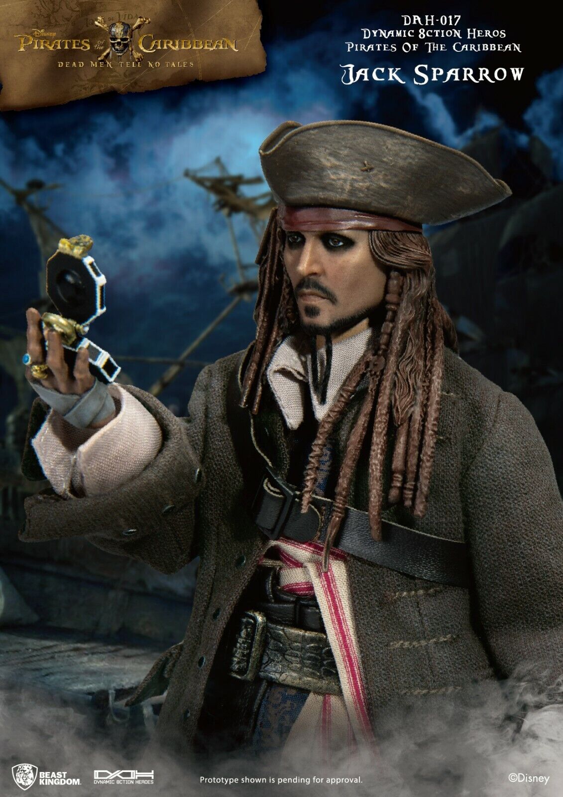 Beast Kingdom DAH-017 Pirate Of The Caribbean Captain Jack Sparrow 8