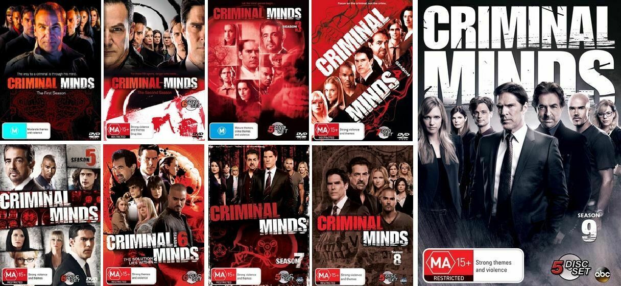 Criminal Minds Season 1 2 3 4 5 6 7 8 9 : DVD - Region 4 - NEW+SEALED