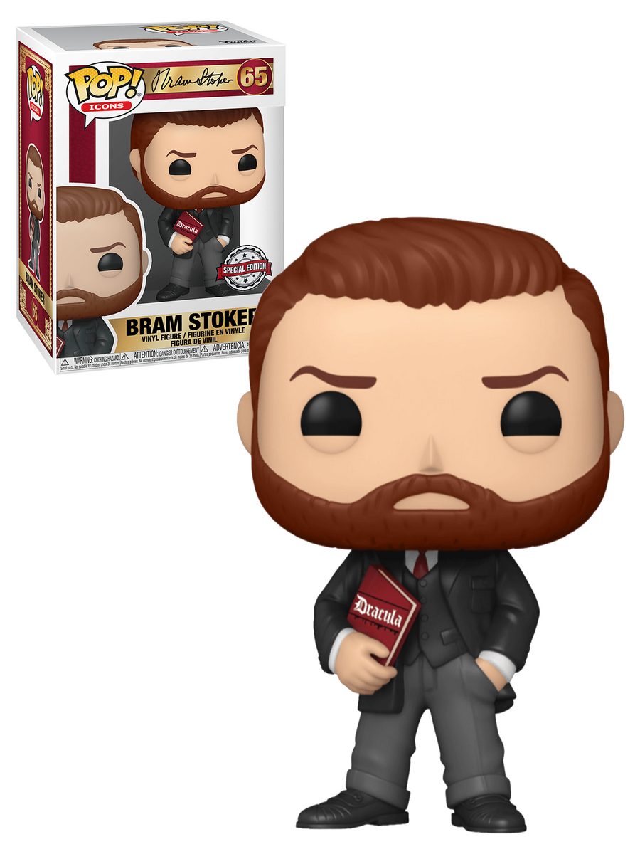 Funko POP! Icons #65 Bram Stoker With Book - NEW - SPECIAL EDITION 