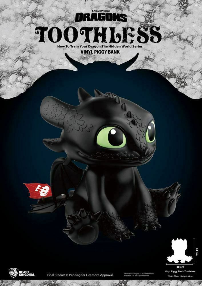 Beast Kingdom TOOTHLESS How to Train Your DRAGON Figure BANK - Out Now!