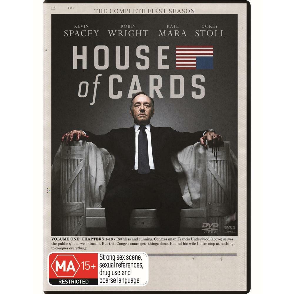 House of Cards The Complete First Season 1 DVD Region 4 NEW+SEALED 