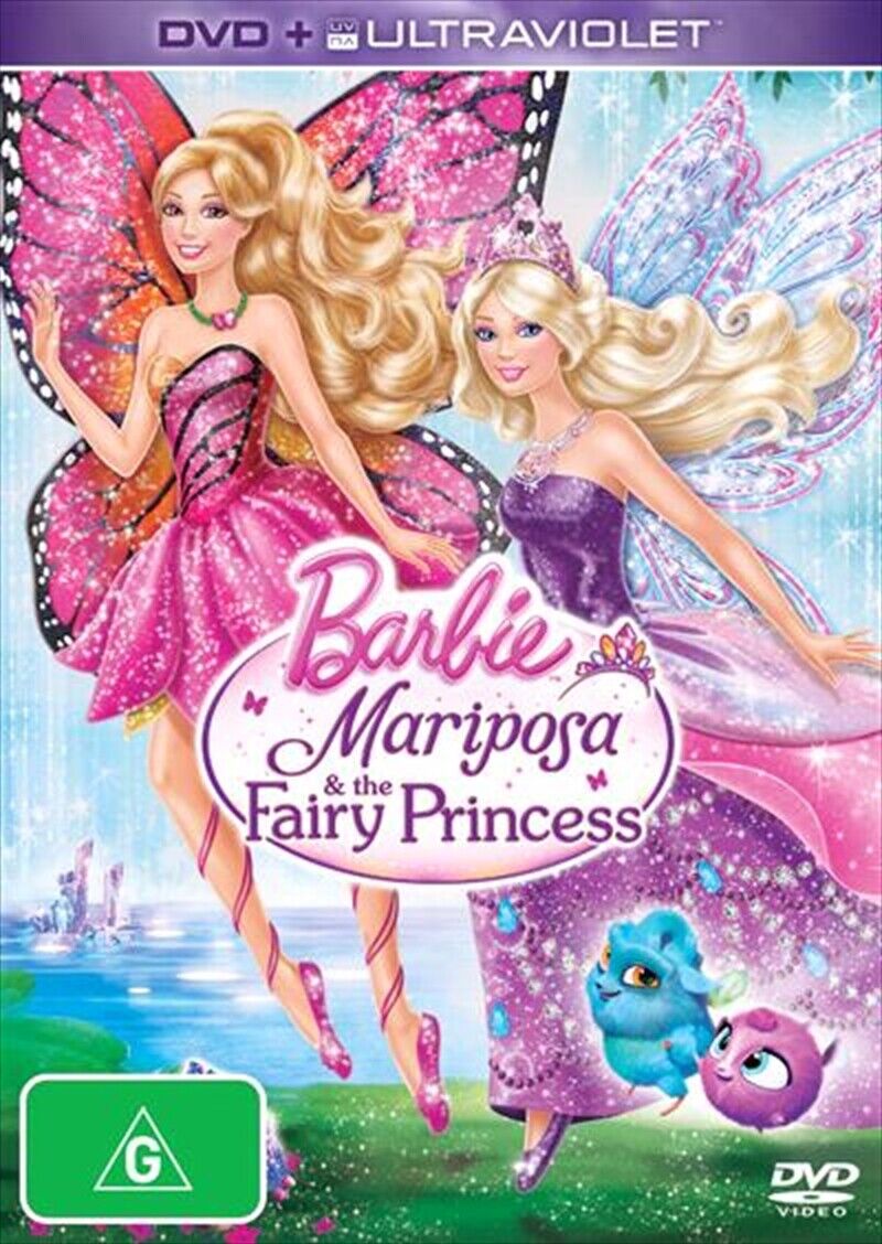 Barbie - Mariposa & The Fairy Princess (DVD,2013) NEW+SEALED