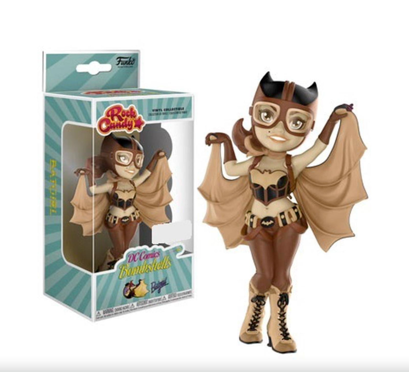 DC Comics Bombshells - Batgirl Sepia US Exclusive Rock Candy - NEW