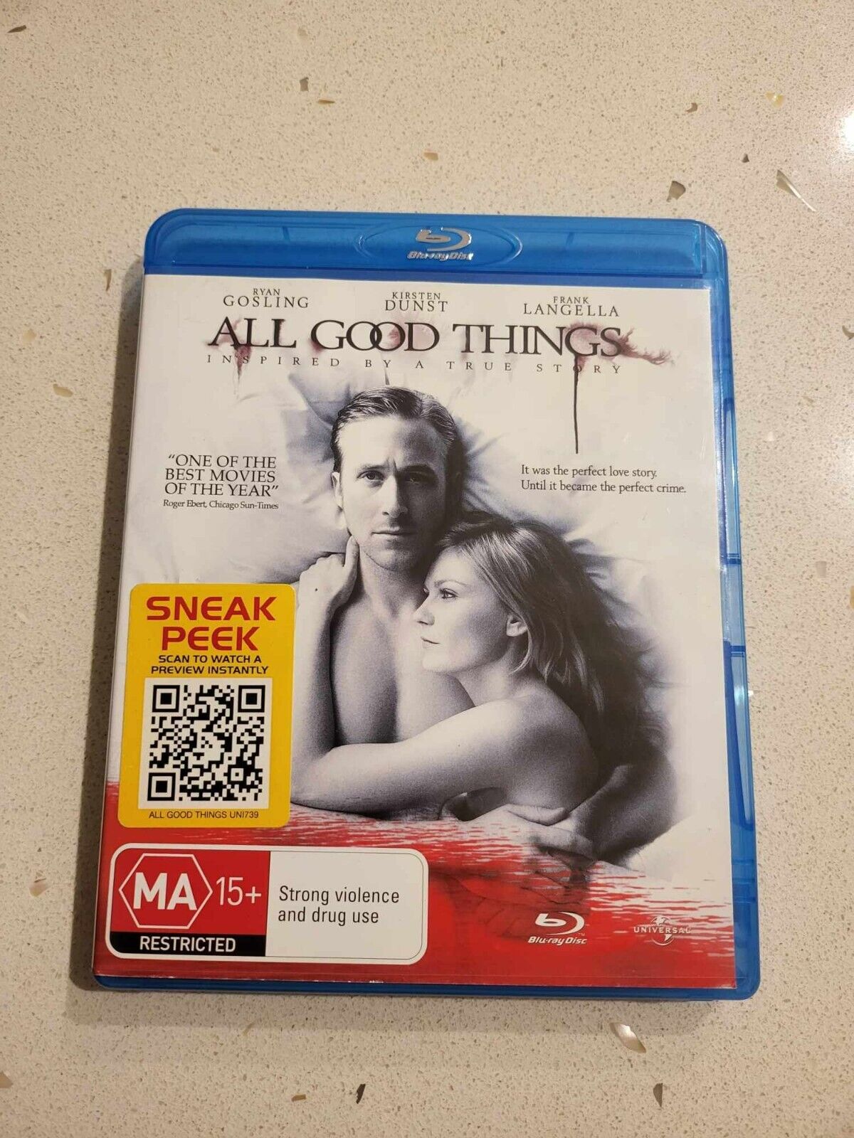 All Good Things - Ryan Gosling - Rare Aus Release - Blu-Region B NEW NOT SEALED