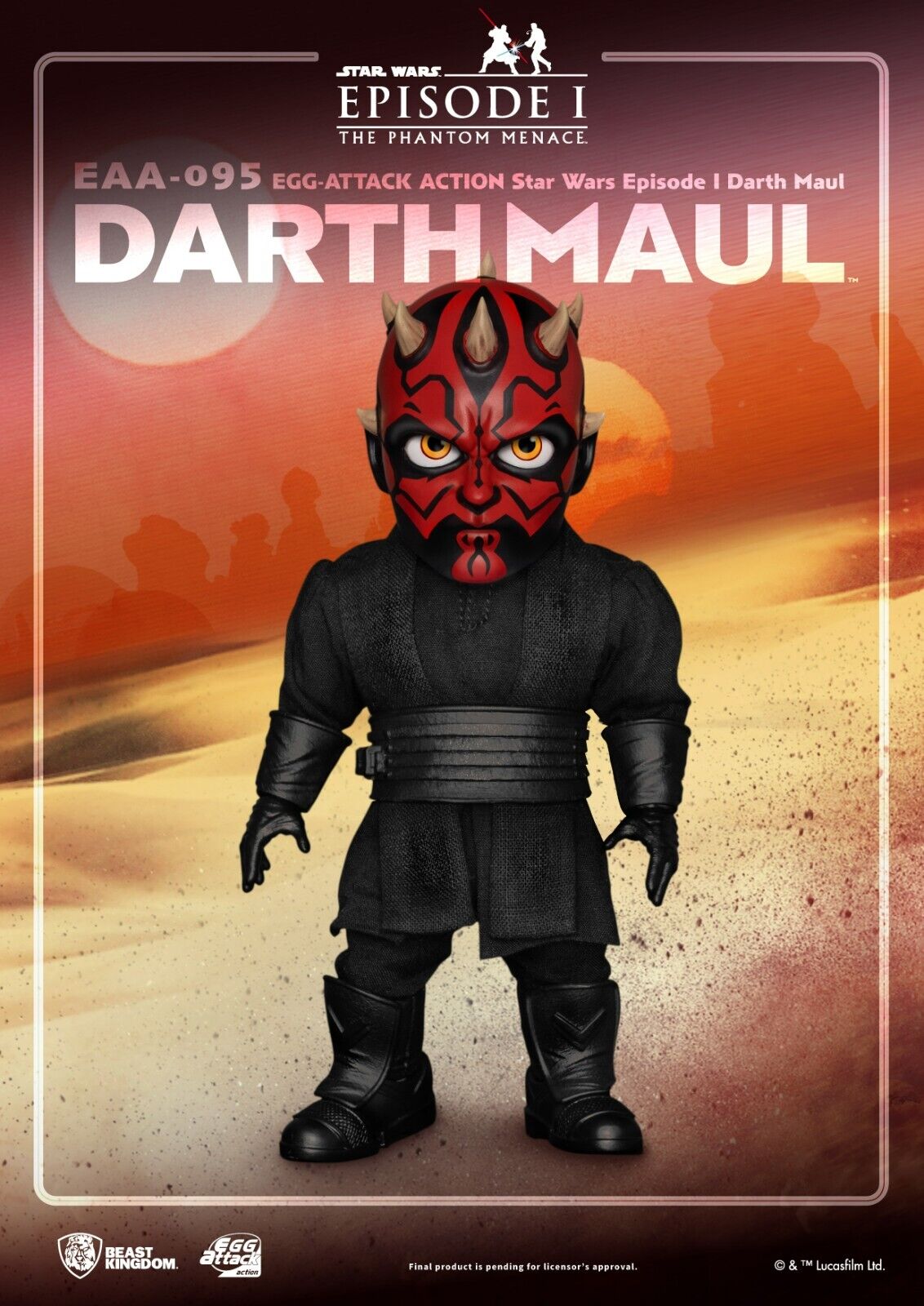 BEAST KINGDOM EGG ATTACK STAR WARS EPISODE 1 EAA-095 DARTH MAUL 6