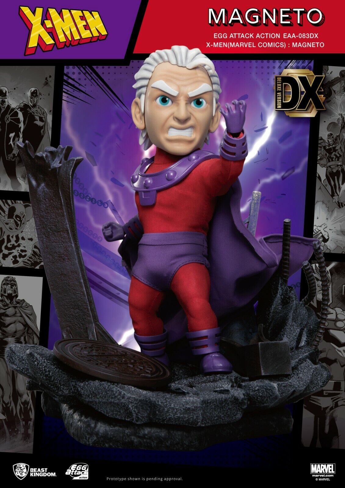 Beast Kingdom Egg Attack Action X-Men Magneto Deluxe Version - NEW