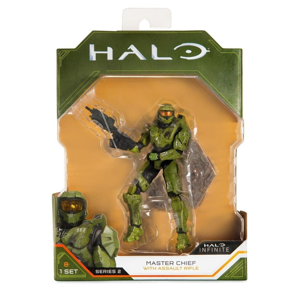 Halo Infinite World of Halo Master Chief With Assault Rifle Deluxe Action Figure