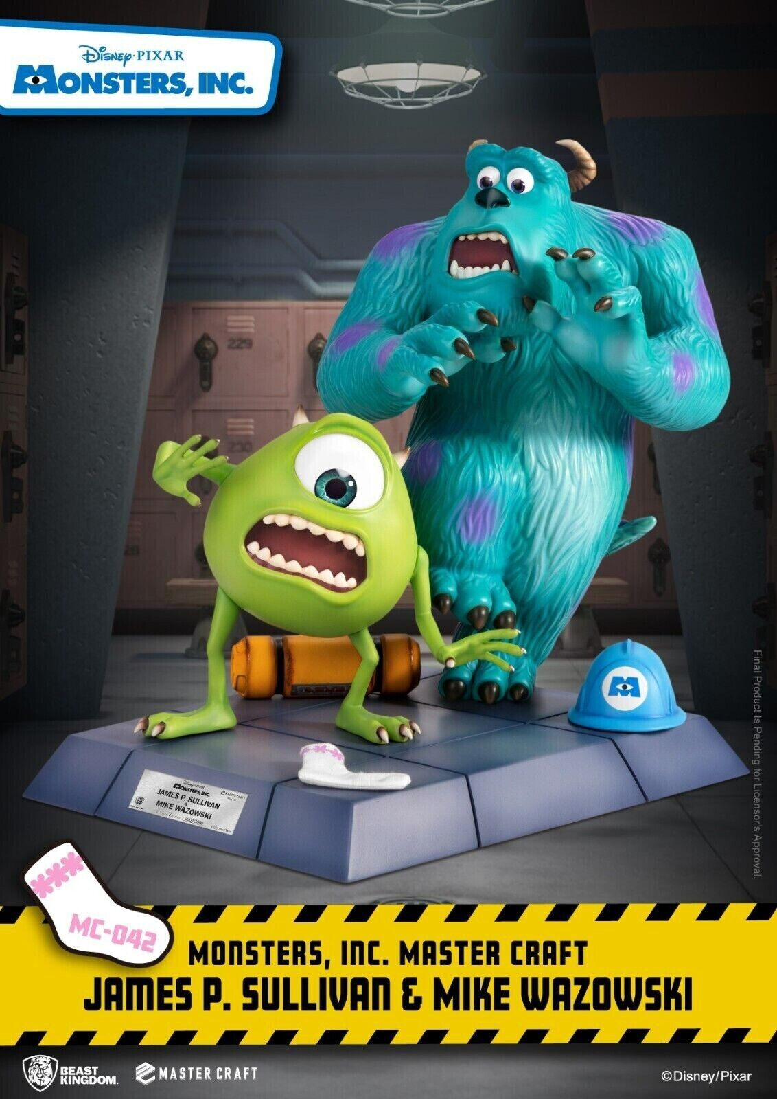 Beast Kingdom Master Craft Monsters Inc James P Sullivan & Mike Wazowski 3000 WW