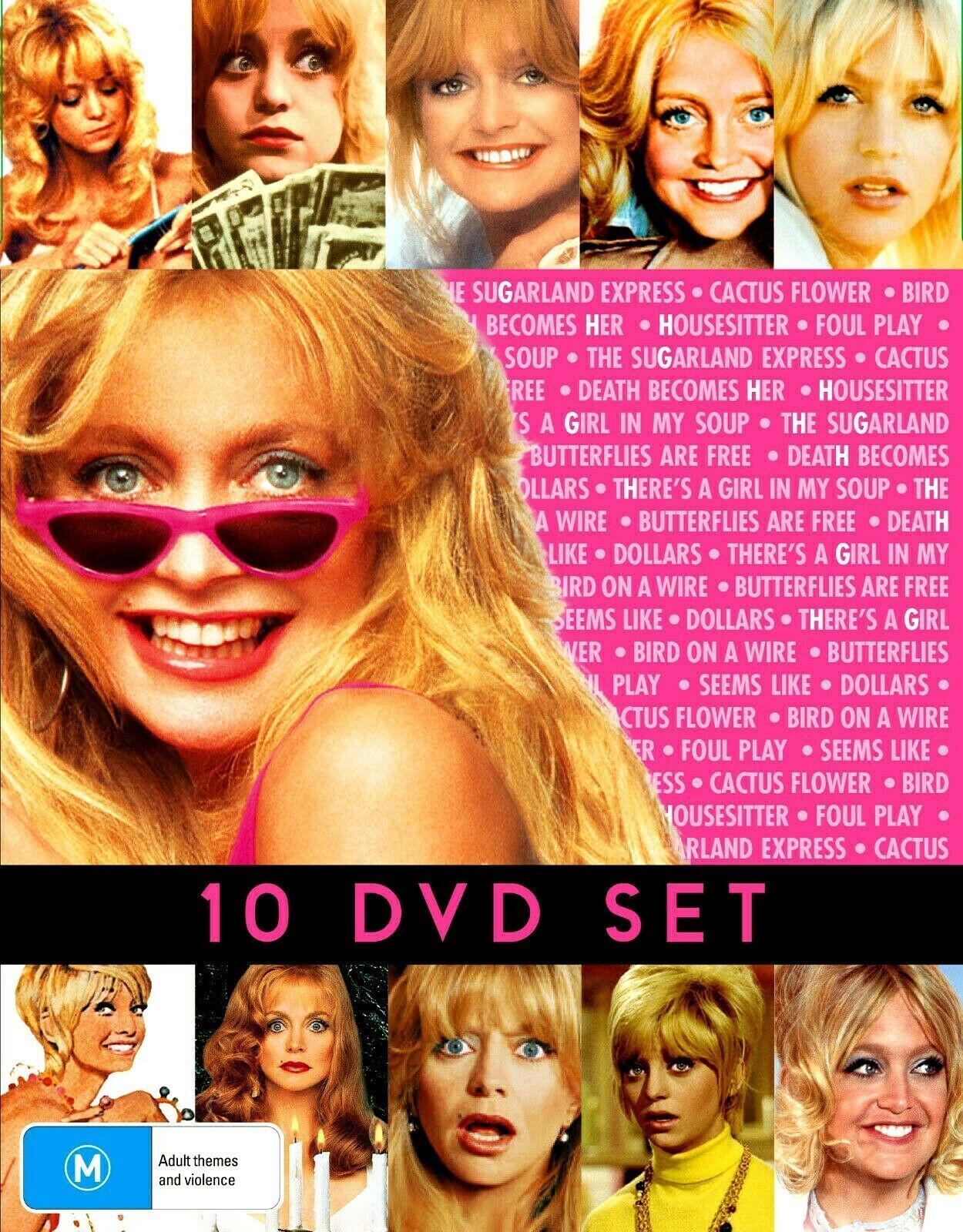 GOLDIE HAWN COLLECTION  10 DVD SET Region 4 - COLLECTION BOXSET - NEW+SEALED