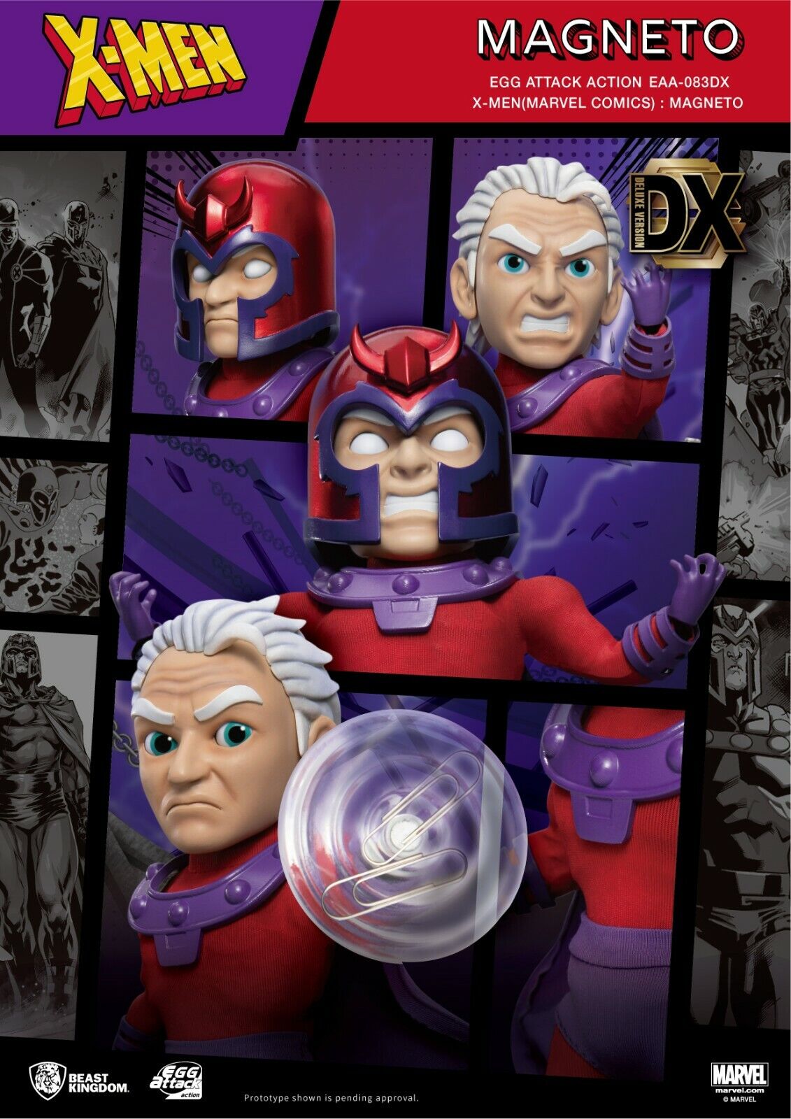 Beast Kingdom Egg Attack Action X-Men Magneto Deluxe Version - NEW