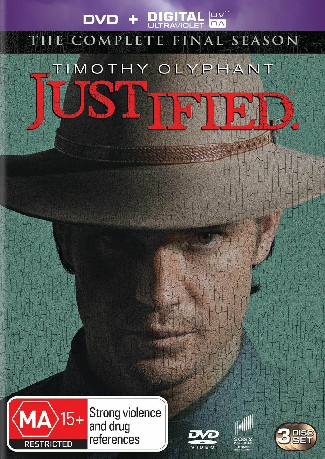 Justified The Complete Final Season Box Set (DVD,Digital UV) Region 4 NEW+SEALED