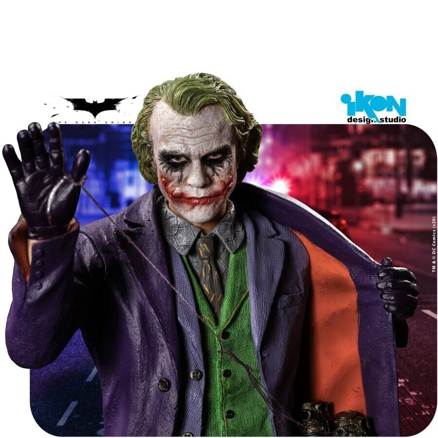 Batman: The Dark Knight - Heath Ledger Joker Statue - Ikon Collectables 250 P