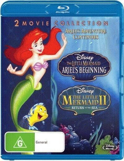 Little Mermaid Ariels Beginning / The Little Mermaid 2 Blu-ray - NEW+SEALED  