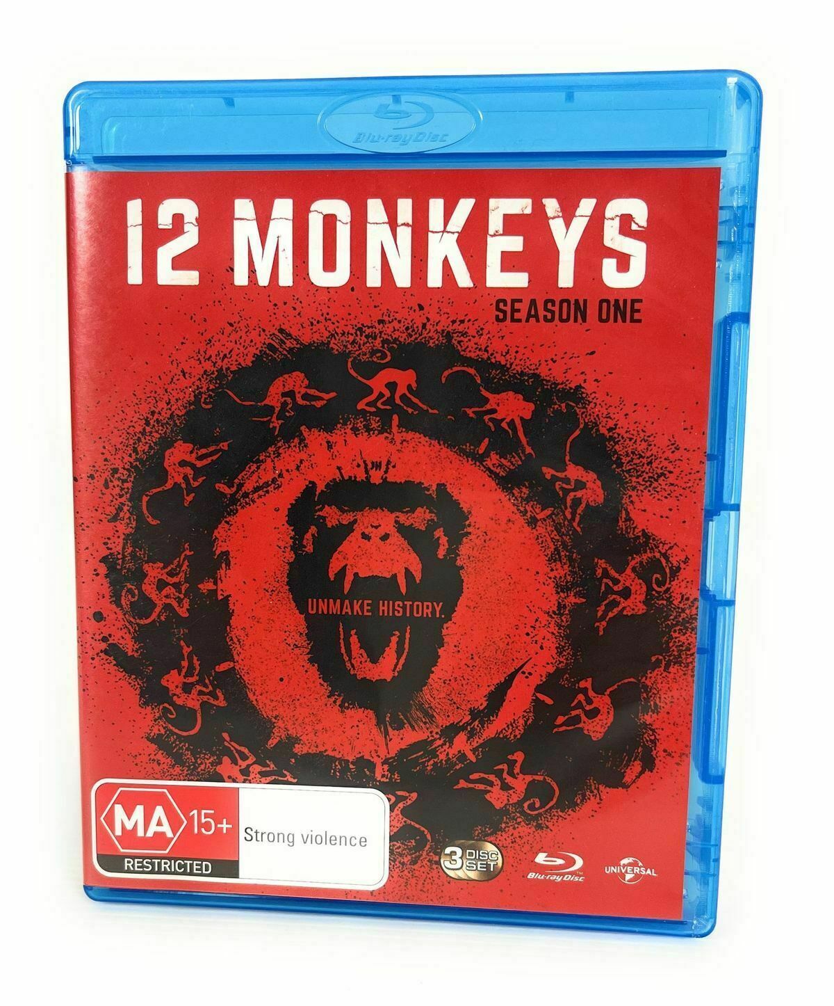 12 Monkeys : Season 1 (Blu-ray, 2015, 3-Disc Set) Region B - NEW+SEALED