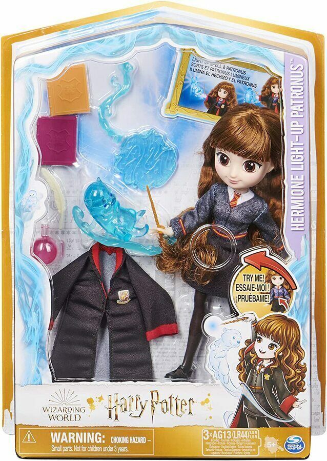 Wizarding World Harry Potter 8-inch Hermione Granger Light-up Patronus Doll- NEW