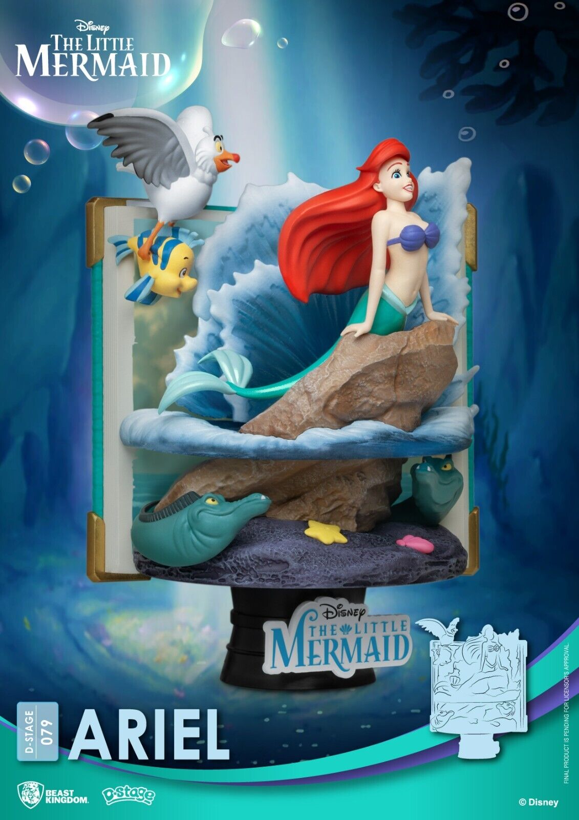 Beast Kingdom D Stage Story Book Series The Little Mermaid Ariel