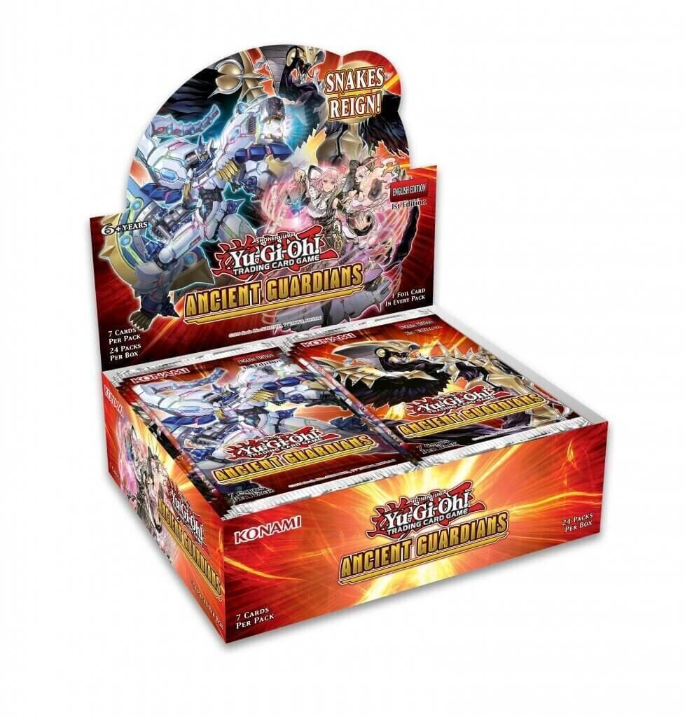 YU-GI-OH! TCG Ancient Guardians 7 x card Booster Box - (24 Packs) NEW+SEALED