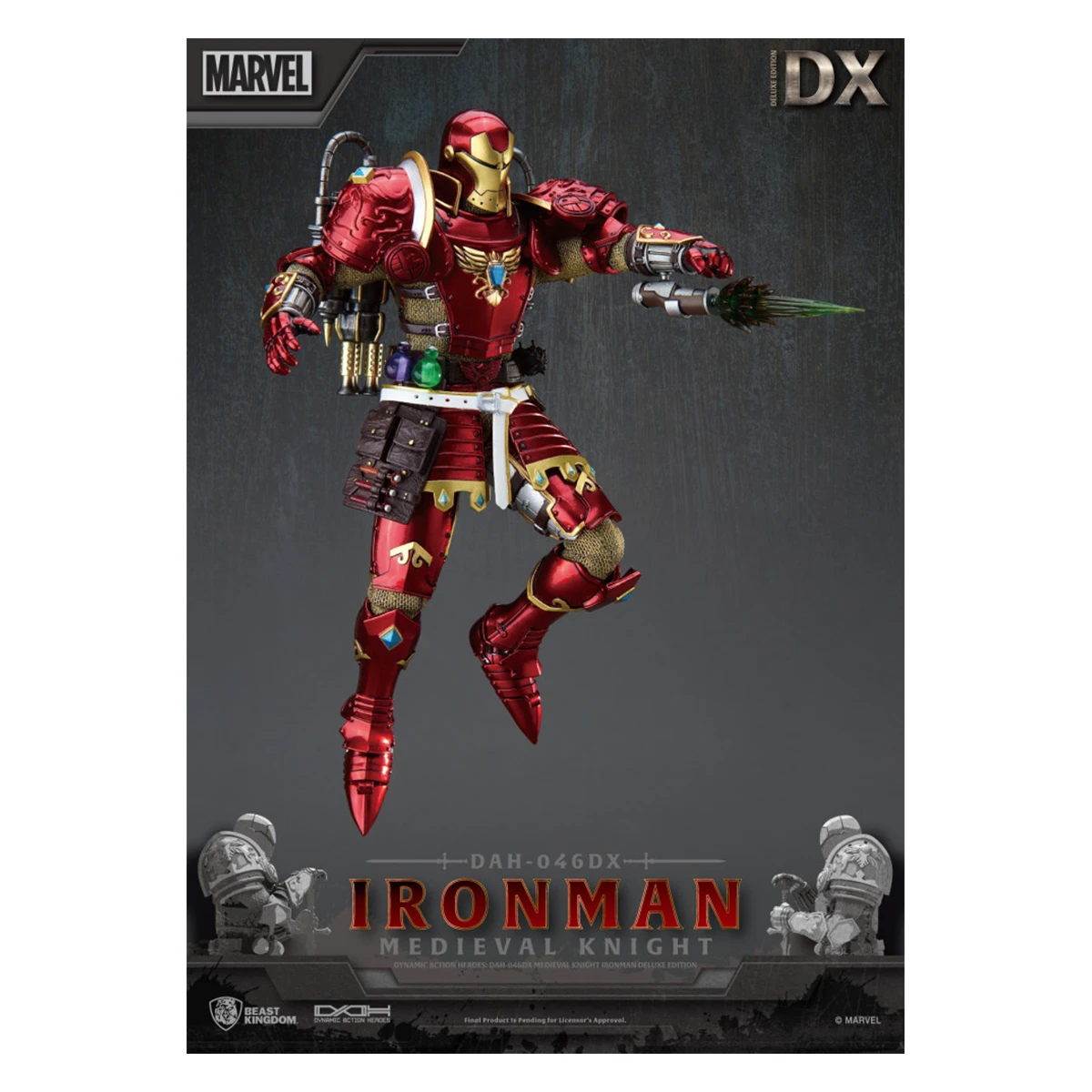 Beast Kingdom Dynamic Action Heroes Medieval Knight Iron Man Deluxe Version PRE-