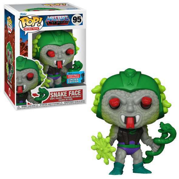 Pop! Vinyl  NYCC 2021,  Masters of the Universe - Snake Face 95 LIMITED ED-NEW