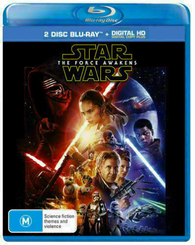 Star Wars -The Force Awakens(2 Disc Blu-ray+Digital HD Copy Plus)-REGION B-NEW+S