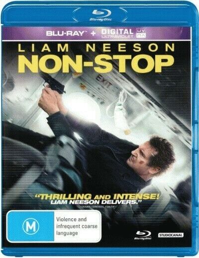 Non-Stop (Blu-ray+Digital UV ) - Region B- Liam Neeson - NEW+SEALED 