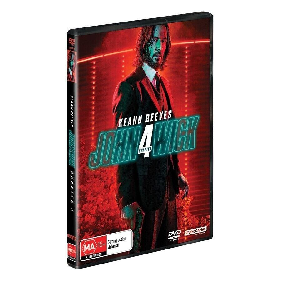 JOHN WICK CHAPTER 4 (DVD,2023)  Region 4  NEW+SEALED