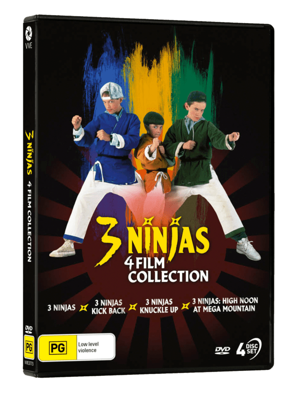 3 Ninjas - 4 Film Collection [DVD]  Kick Back / Knuckle Up / High Noon - NEW