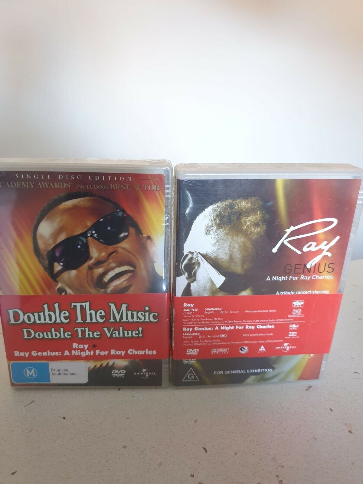 Ray + Ray Genius: A Night for Ray Charles (Double 2 Pack Boxset) NEW+SEALED 