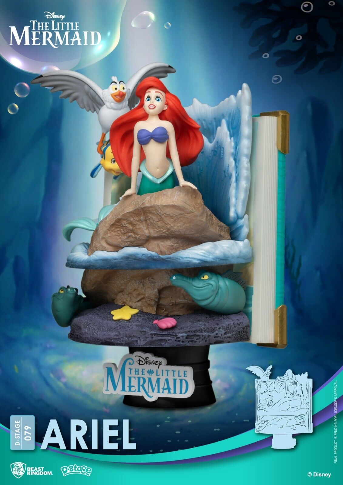 Beast Kingdom D Stage Story Book Series The Little Mermaid Ariel