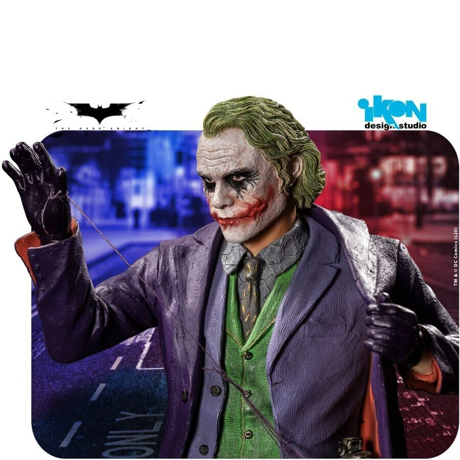 Batman: The Dark Knight - Heath Ledger Joker Statue - Ikon Collectables 250 P