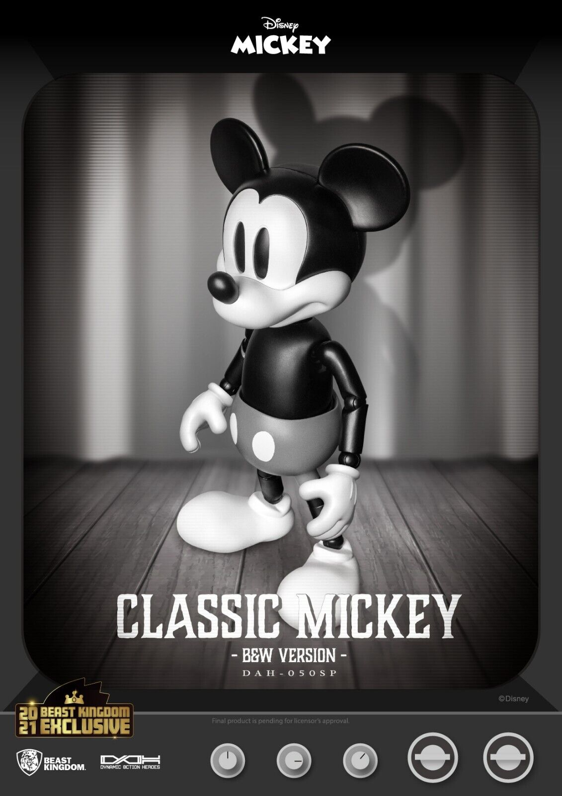 Beast Kingdom Dynamic Action Heroes Disney Mickey Mouse Classic Version SUMME...