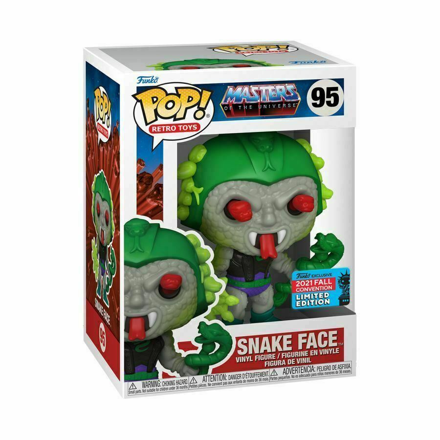 Pop! Vinyl  NYCC 2021,  Masters of the Universe - Snake Face 95 LIMITED ED-NEW