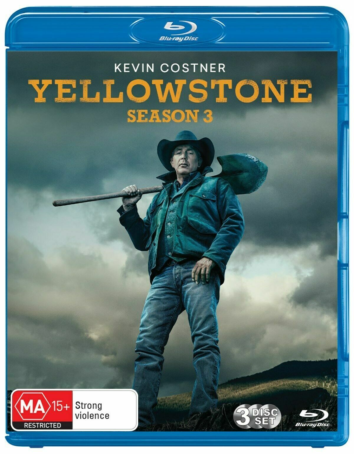 Yellowstone Season 3 Series Three Box Set Blu-ray Region B NEW+SEALED