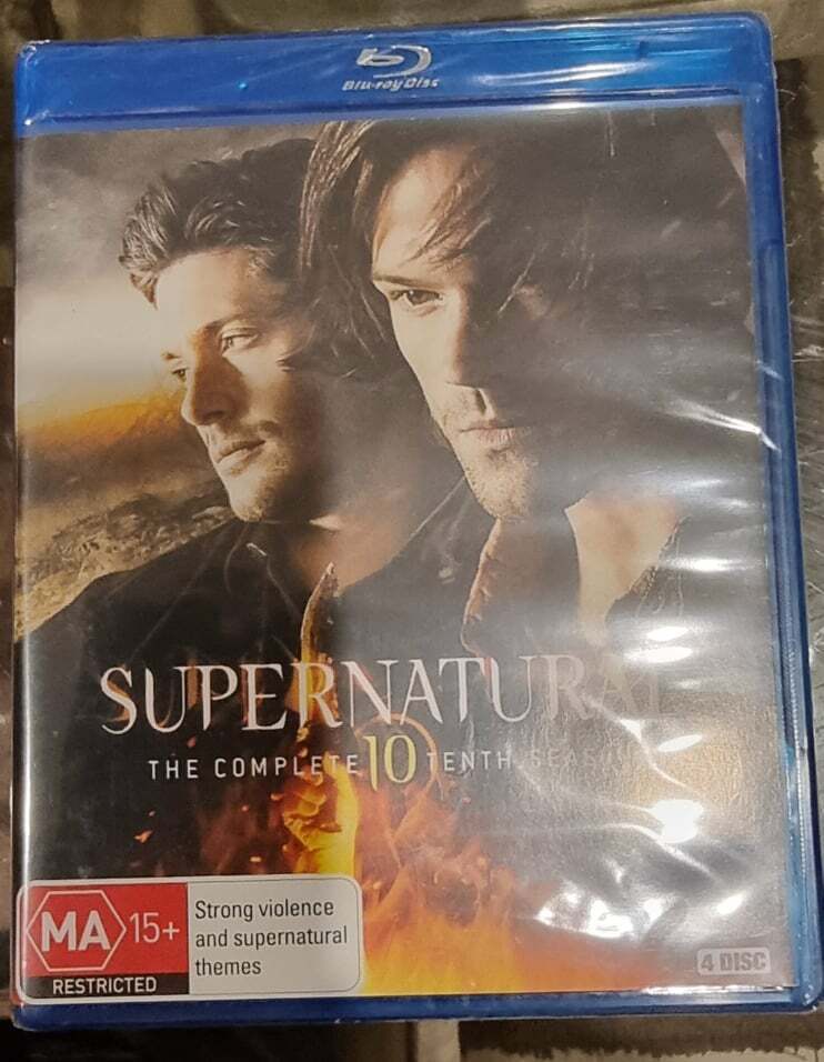 Supernatural season 10 Tenth (Blu-ray, 4 Disc Set) Region B -Aust NEW+SEALED