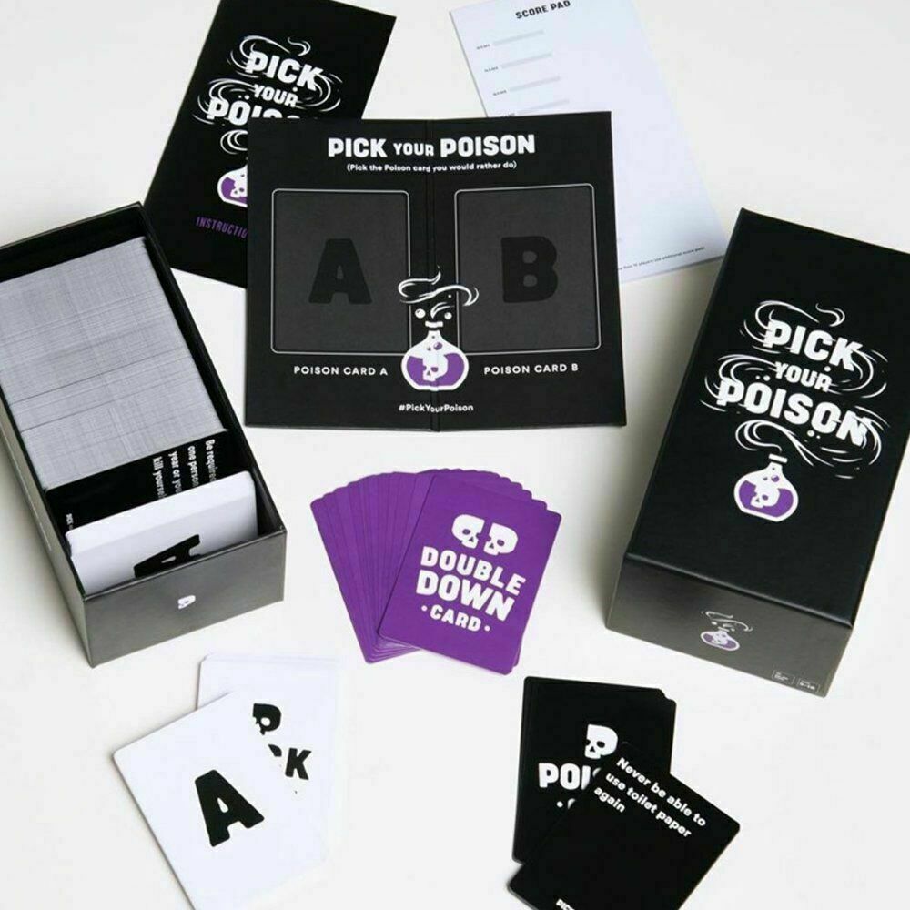 Pick Your Poison  Party game Board Game Card Game Adult AUGift  - NEW