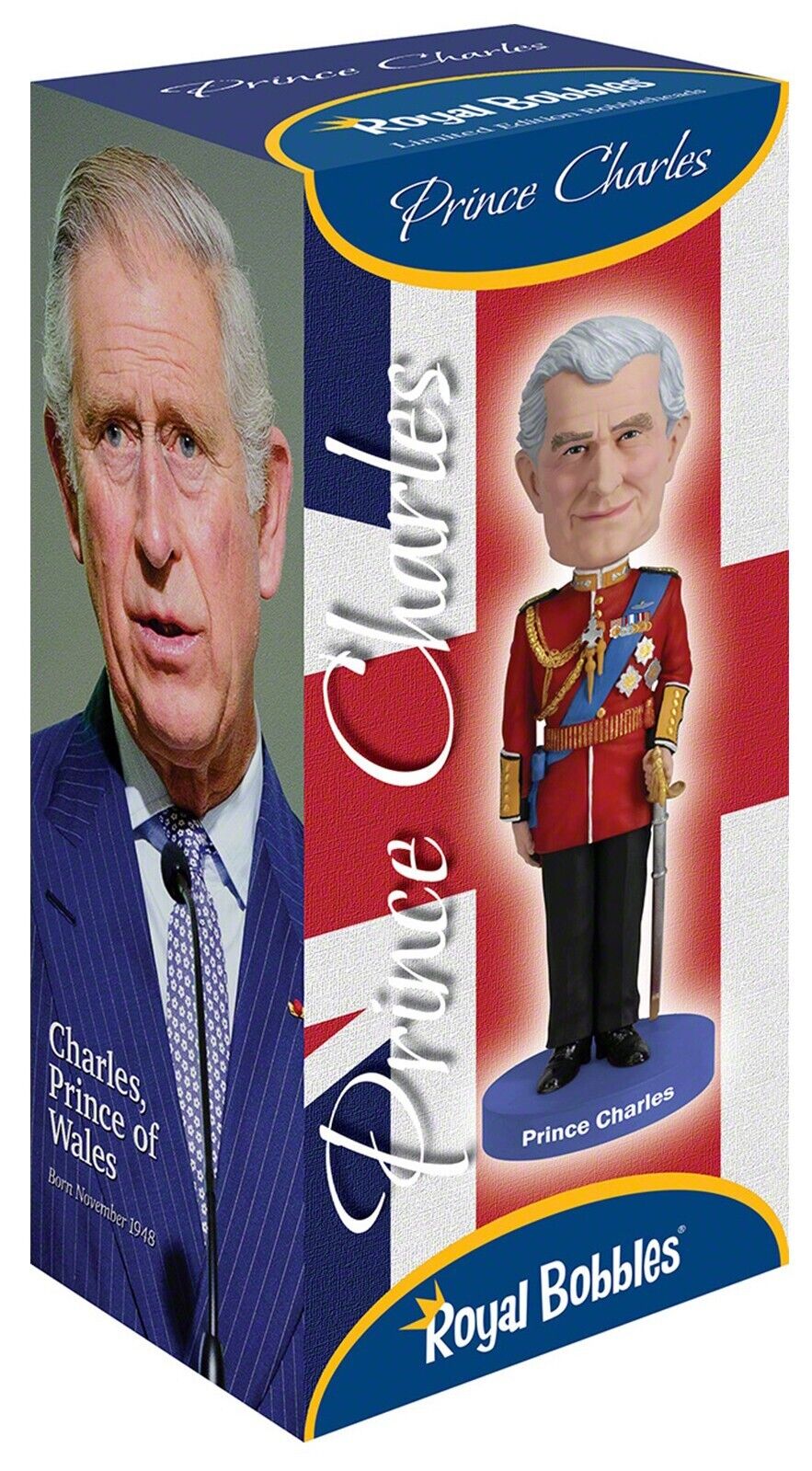 Prince Charles Bobblehead-New in box-Royal Bobbles-NEW - Out Now!