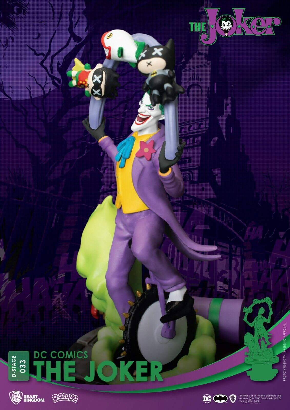 Beast Kingdoms D-Stage DC Comics Joker Statue 15-16CM - NEW