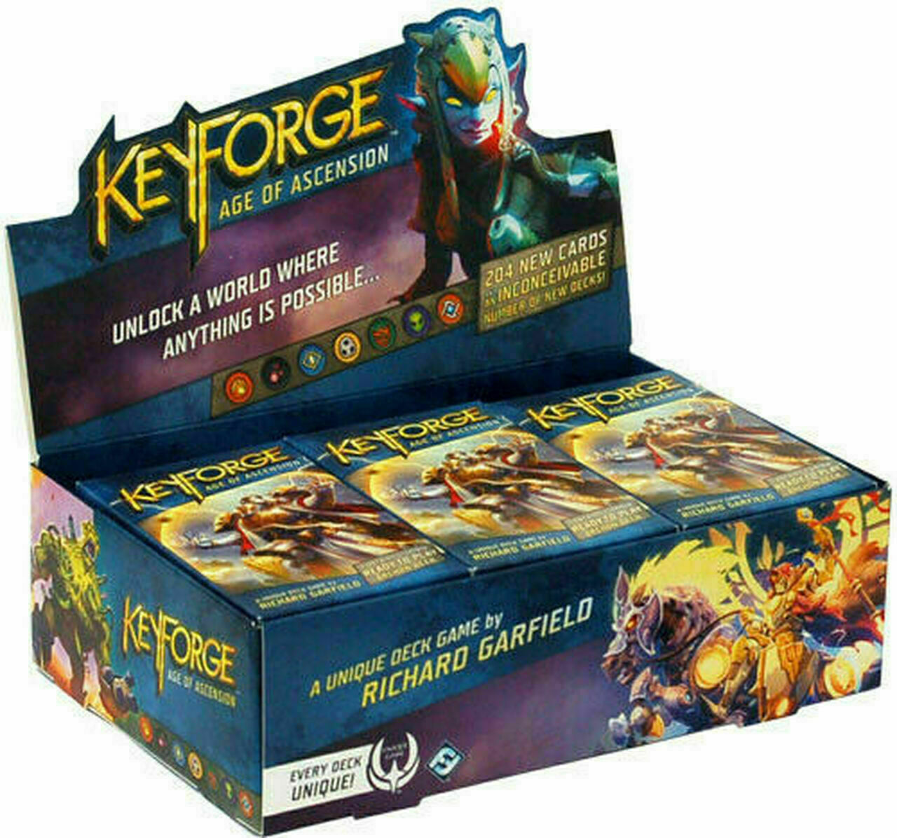 Keyforge Display Deck Box Contains 12 Decks Sealed TCG Age Of Ascension NEW SEAL