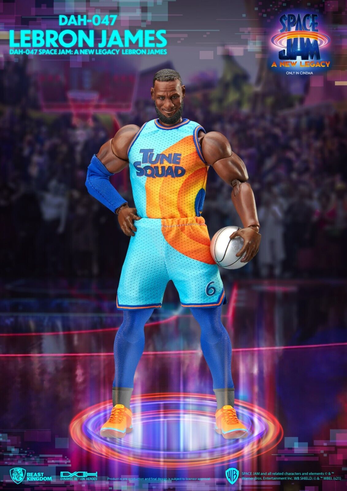 Beast Kingdom Dynamic Action Heroes Space Jam A New Legacy LeBron James -NEW