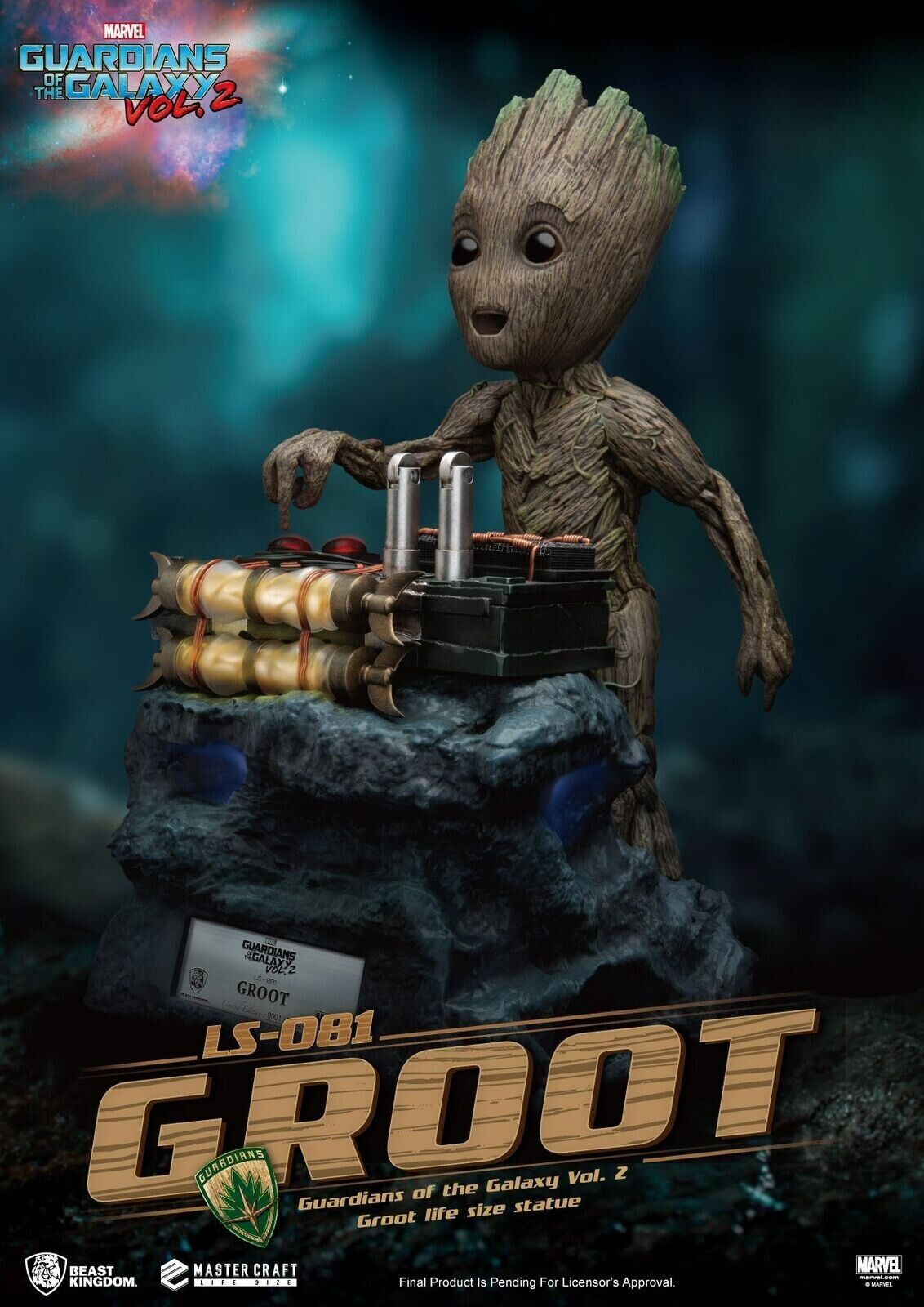 Beast Kingdom Life Size Guardians of the Galaxy Vol 2 Groot Statue - Limited Edi