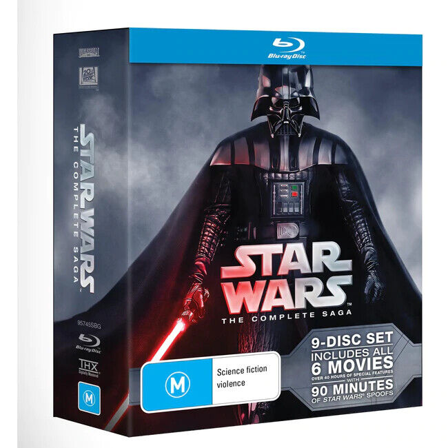 Star Wars Complete Saga Region B Blu-ray (Episodes 1 2 3 4 5 6) NEW+SEALED